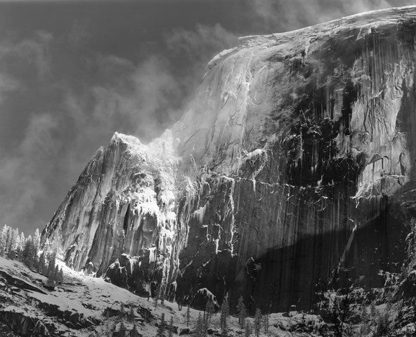 Half Dome Blowing Snow Yosemite - Ansel Adams