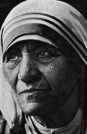 Mother Teresa vs. Gandhi by Alex G Cao