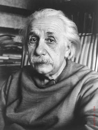 Albert Einstein (head shot) by Alfred Eisenstaedt