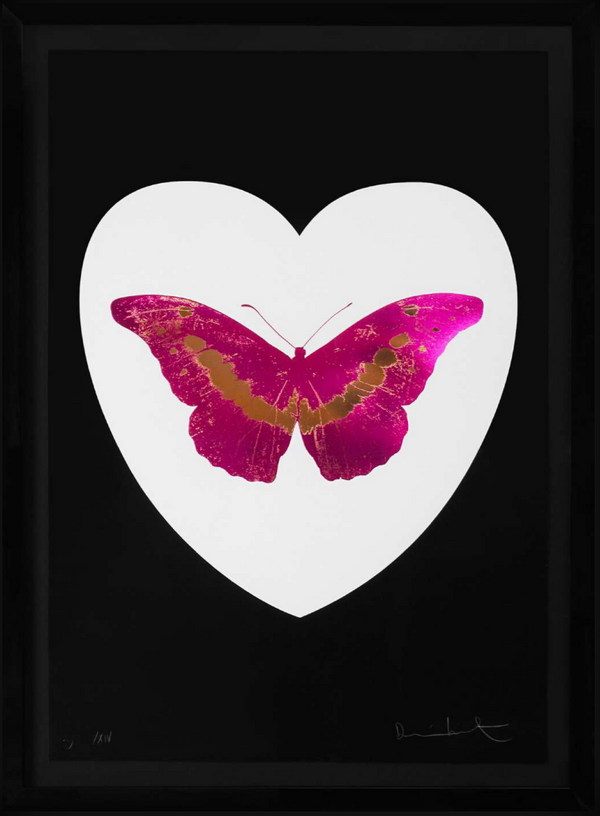 I Love You Butterfly, Fuscia/Black, 2015 - Damien Hirst