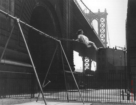 Girl on a Swing by Walter Rosenblum