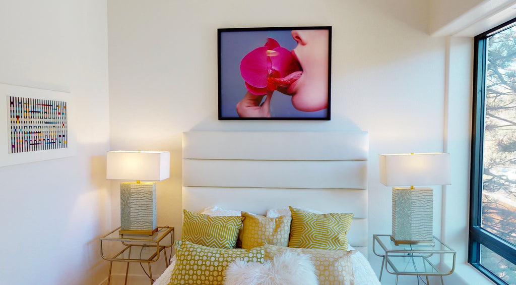 Orchid by Tyler Shields featured in the MIRAMAR model home.