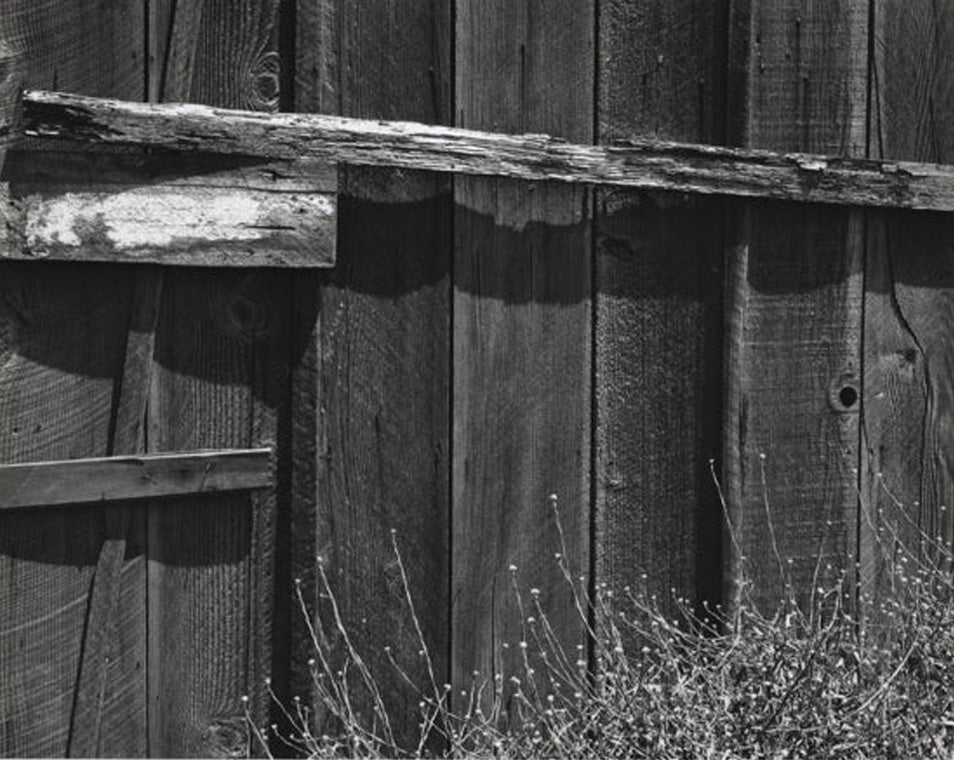 Fence, South San Francisco (1932) by Ansel Adams — vintage print at GALLERY M