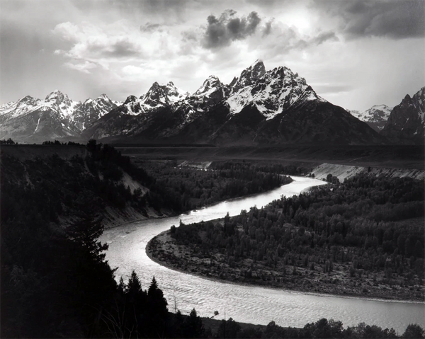 The Tetons and Snake River 1942 by Ansel Adams