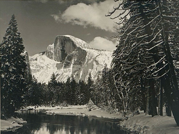 Ansel Adams Half DomeMerced River Winter at GALLERY M