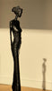 Calypso Ébène by Anne De Villemejane - Bronze sculpture with black patina, side view