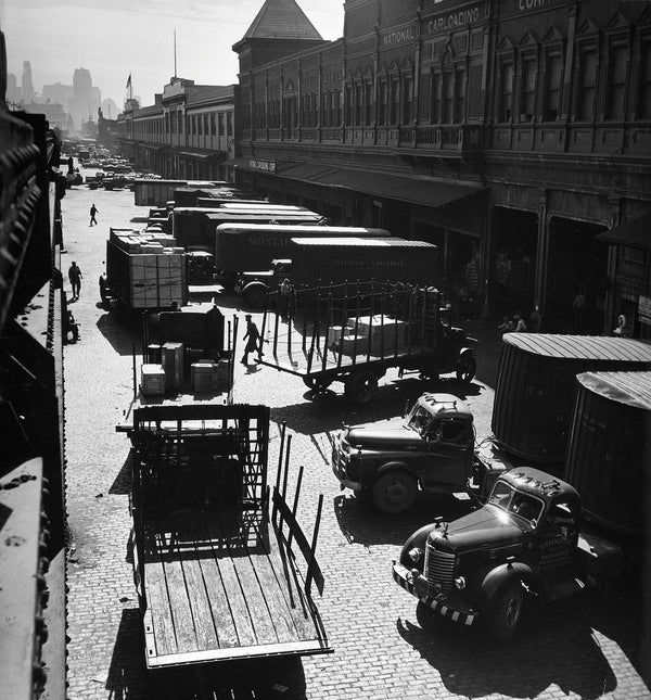 Feininger at GALLERY M: Street Entrance to the Hudson River