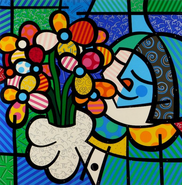 Flowers for You 1994 by Romero Britto at GALLERY M