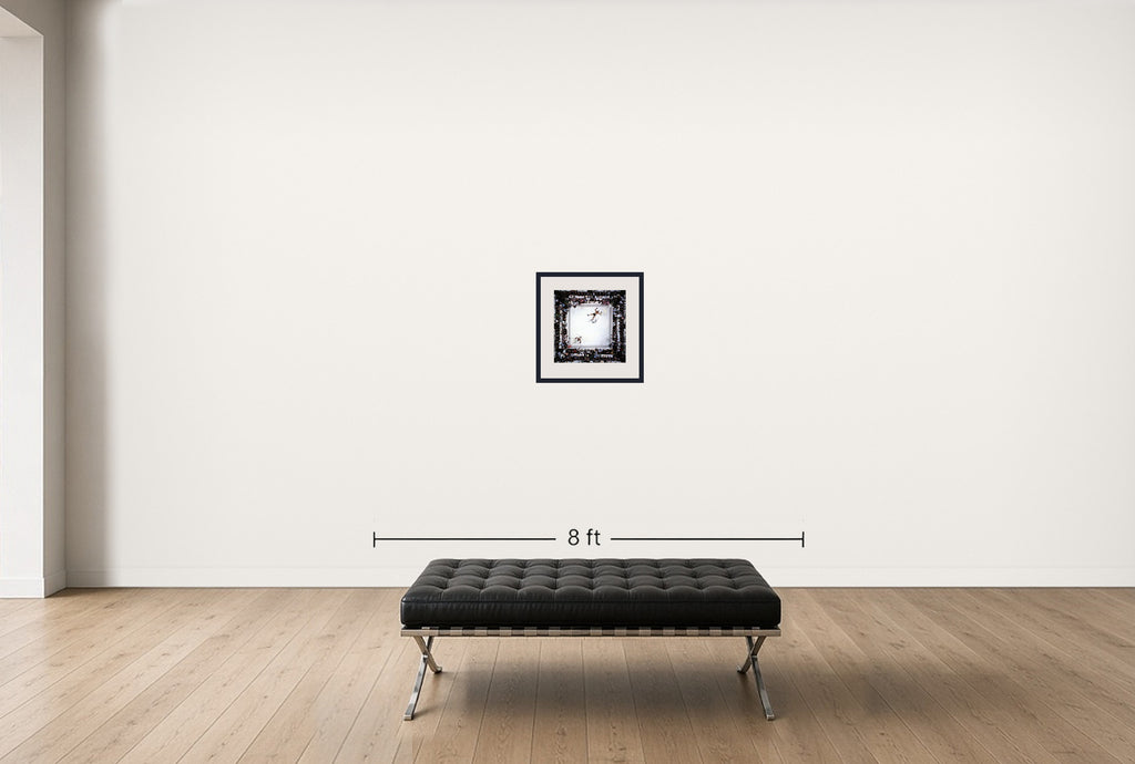 Room view — Ali vs Williams by Neil Leifer shown to scale on a gallery wall at 20 x 16 in. Not a reproduction of the work.