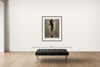 Room view — Beauty Study 1234 by Howard Schatz shown to scale on a gallery wall at 48 x 38 in. Not a reproduction of the work.