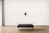 Room view — Beethoveens Birth Room, Bonn 1934 by Alfred Eisenstaedt shown to scale on a gallery wall at 20.5139 x 17.1667 in. Not a reproduction of the work.