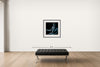 Room view — Blessuan Austin, NY Jets 2020 by Howard Schatz shown to scale on a gallery wall at 31.25 x 31.25 in. Not a reproduction of the work.