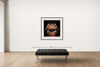 Room view — Boxing Study #1805 (Sergio Martinez) by Howard Schatz shown to scale on a gallery wall at 42 x 42.5 in. Not a reproduction of the work.