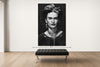 Room view — Frida vs. Frida by Alex G Cao shown to scale on a gallery wall at 108 x 72 in. Not a reproduction of the work.