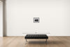 Room view — Gandhi by Margaret Bourke-White shown to scale on a gallery wall at 11 x 14 in. Not a reproduction of the work.