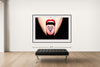 Room view — Glitter Heart by Tyler Shields shown to scale on a gallery wall at 56 x 84 in. Not a reproduction of the work.
