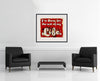Room view — I'm Busy For The Rest of My Life - Edition by Peter Tunney shown to scale on a gallery wall at 27 x 31 in. Not a reproduction of the work.