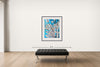 Room view — Justice - The Virtues | Damien Hirst by Damien Hirst shown to scale on a gallery wall at 47.25 x 37.875 in. Not a reproduction of the work.