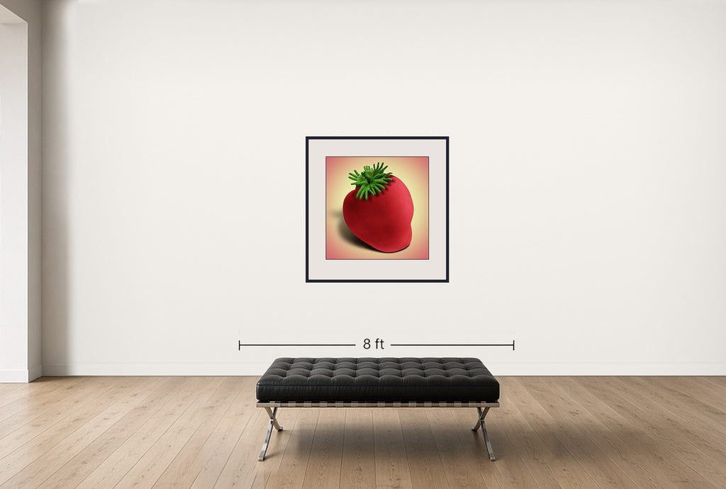 Room view — Knot #302 - Archival Pigment Print by Howard Schatz shown to scale on a gallery wall at 36 x 36 in. Not a reproduction of the work.