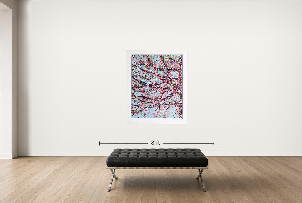 Room view — Loyalty - The Virtues | Damien Hirst by Damien Hirst shown to scale on a gallery wall at 62.25 x 51.875 in. Not a reproduction of the work.