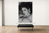 Room view — Madonna vs. Madonna by Alex G Cao shown to scale on a gallery wall at 108 x 72 in. Not a reproduction of the work.