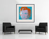 Room view — Marilyn 29 by Andy Warhol shown to scale on a gallery wall at 36 x 36 in. Not a reproduction of the work.