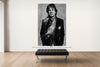 Room view — Mick Jagger vs Keith Richards, after Vadukul by Alex G Cao shown to scale on a gallery wall at 108 x 72 in. Not a reproduction of the work.