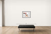 Room view — Mischa Barton - Steak by Tyler Shields shown to scale on a gallery wall at 22 x 30 in. Not a reproduction of the work.