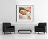 Room view — Naked Dreams, 1999 by Charles Dwyer Jr. shown to scale on a gallery wall at 34 x 34 in. Not a reproduction of the work.