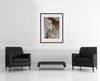 Room view — No. 13 (Windswept) by Charles Dwyer Jr. shown to scale on a gallery wall at 29 x 22 in. Not a reproduction of the work.