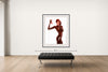Room view — Nude Body Nude #1273 - APP by Howard Schatz shown to scale on a gallery wall at 63 x 50 in. Not a reproduction of the work.