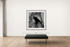 Room view — Pull - 2012 by Tyler Shields shown to scale on a gallery wall at 72 x 56 in. Not a reproduction of the work.