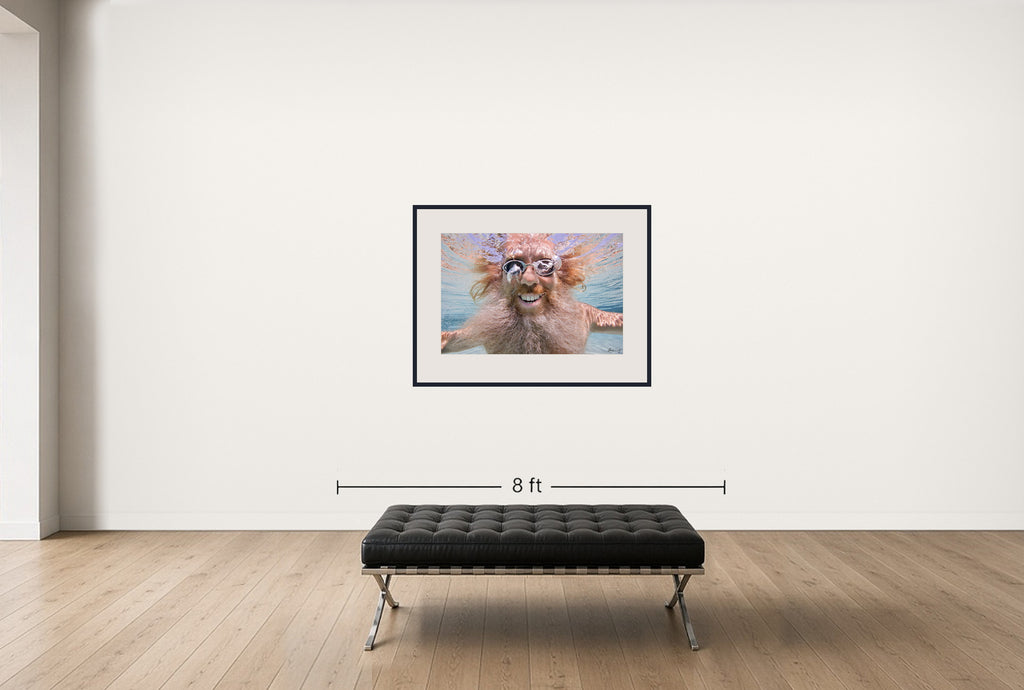 Room view — Rick Rubin: Portrait by Howard Schatz by Howard Schatz shown to scale on a gallery wall at 30 x 45 in. Not a reproduction of the work.