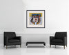 Room view — Untitled - 1/13/88 by Robert Kaupelis shown to scale on a gallery wall at 27.5 x 25.5 in. Not a reproduction of the work.
