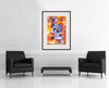 Room view — Your Faith in Me by Alexandra Nechita shown to scale on a gallery wall at 35.5 x 23.75 in. Not a reproduction of the work.