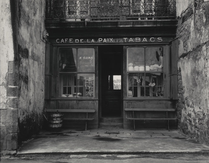 Café de la Paix, Audierne, Finistere, France (1950) by Paul Strand — vintage print