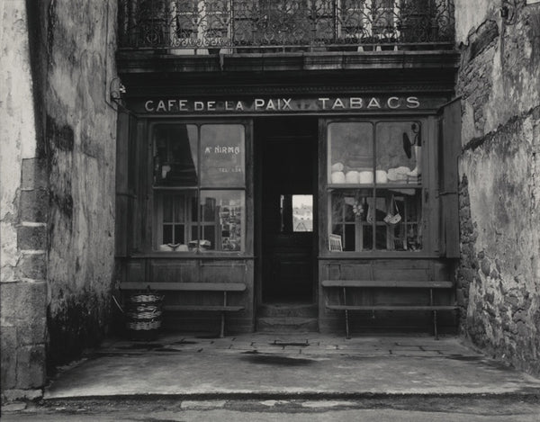 Café de la Paix, Audierne, Finistere, France (1950) by Paul Strand — vintage print