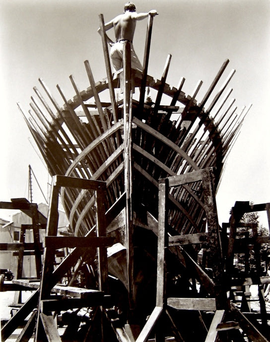 Boat Builder, Santa Monica (Neil Weston) (1935) by Edward Weston — vintage print