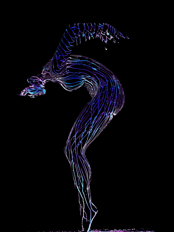 Dana Stackpole, NYC 2005 - Liquid Light Study by Howard Schatz