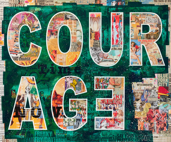 COURAGE (Green) - Limited | Framed - Peter Tunney