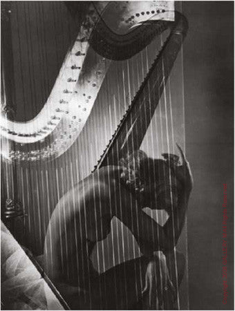 Lisa with Harp by Horst P Horst