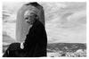 Georgia O'Keeffe on roof, Ghost Ranch by John Loengard