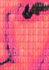 Detail -  YOU & ME + WARHOL + YOU IN Magenta, 2014 by Alex G Cao