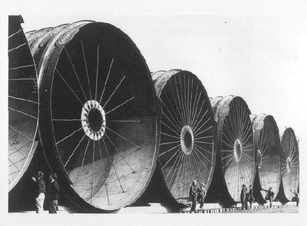 Diversional Tunnels, Fort Peck Dam by Margaret Bourke-White