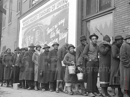 At the Time of the Louisville Flood, Red Cross Relief Station by Margaret Bourke-White