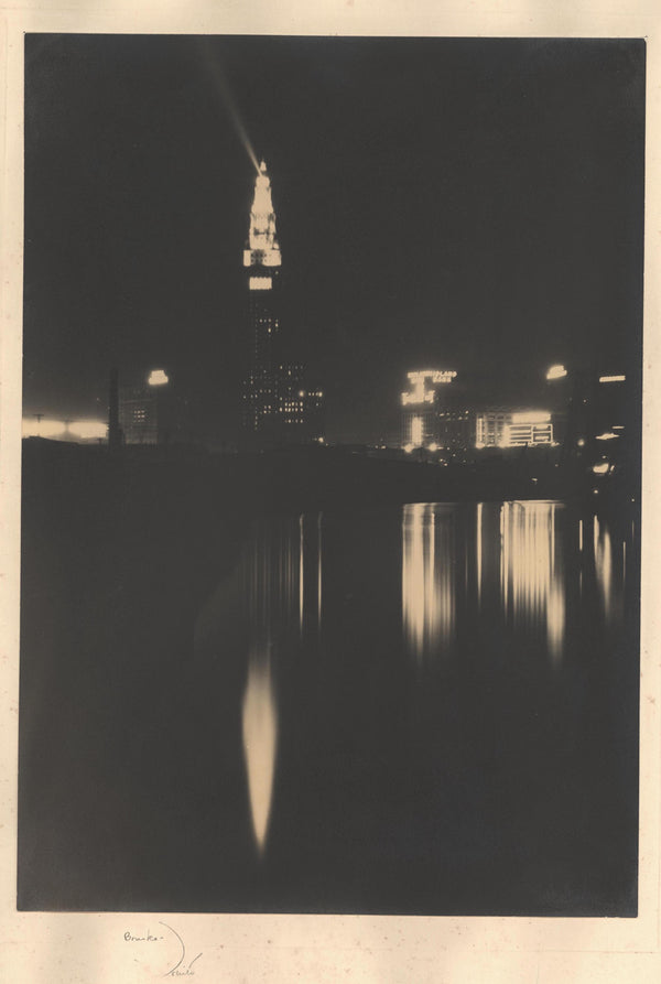 Terminal Tower At Night, Cleveland (Vintage) - Margaret Bourke-White