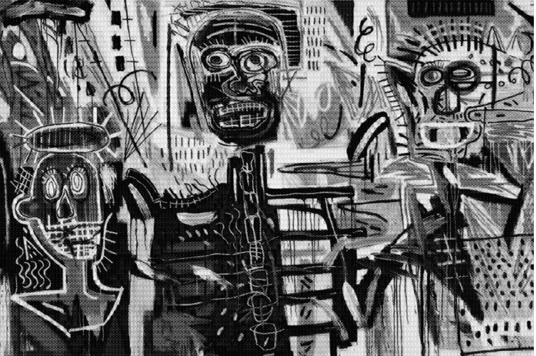 Alex Guofeng Cao's Basquiat Phillistines vs Basquiat, 2013