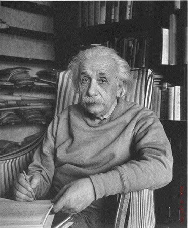 Albert Einstein with Pencil by Alfred Eisenstaedt