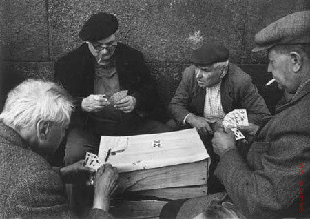 Card Players on the lle de la Cite by Alfred Eisenstaedt