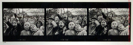 Three Frames of Children at Puppet Theatre by Alfred Eisenstaedt